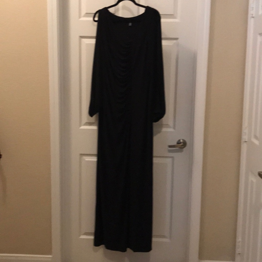 Chaps Size 18 Black Formal Dress